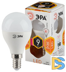 Лампа светодиодная Эра E14 9W 2700K LED P45-9W-827-E14 Б0029041