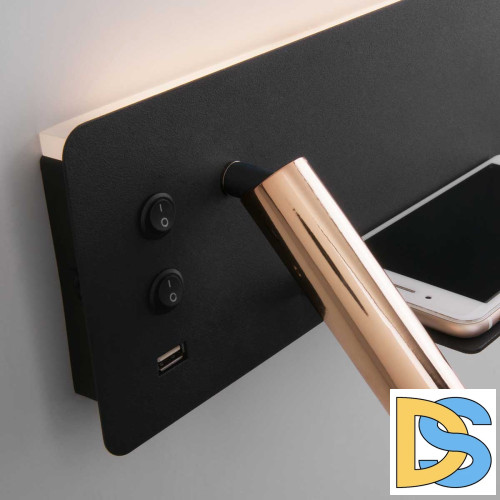 Светодиодный спот Elektrostandard Fant R LED чёрный/золото MRL LED 1113 4690389168390