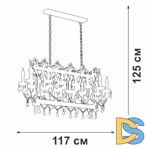 Подвесная люстра Vitaluce V5814-7/14