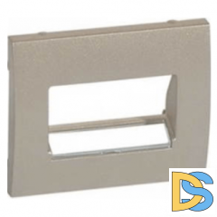 Лицевая панель для информационных розеток Legrand Galea Life - титан