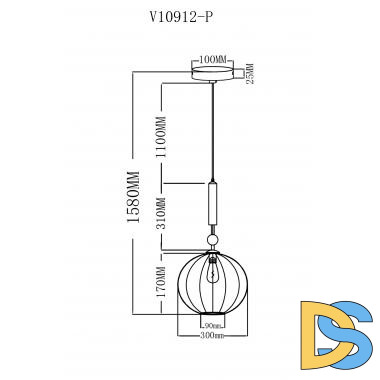 Подвесной светильник Moderli Creamy V10912-P