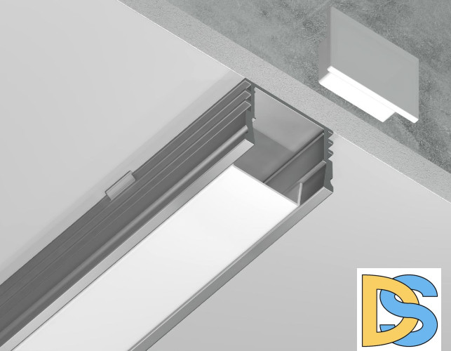 Алюминиевый накладной профиль Ambrella Light Alum Profile GP1750AL