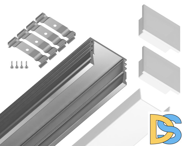 Алюминиевый накладной профиль Ambrella Light Alum Profile GP1750AL
