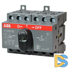 Реверсивный выключатель нагрузки АВВ OT25F3C 3P 25A