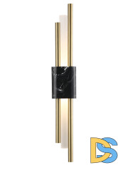 Настенный светильник Crystal Lux CARTA AP6W LED BLACK/BRASS
