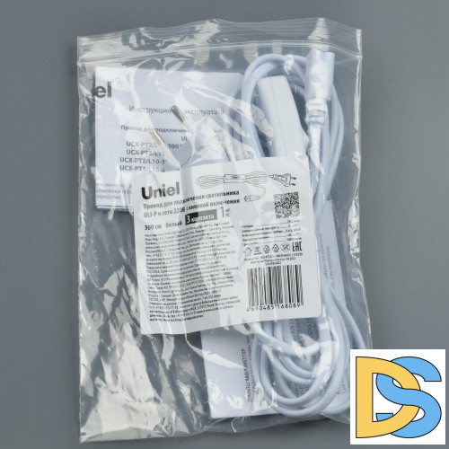 Провод Uniel UCX-PT3/L10-300/B WHITE 1 STICKER UL-00009803