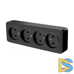 Розетка 4-местная б/з Stekker София 49319 MST10-14-02