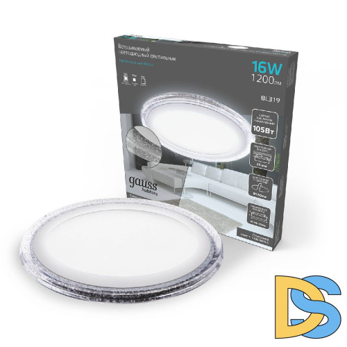 Встраиваемый светодиодный светильник Gauss Backlight Bubbles BL319