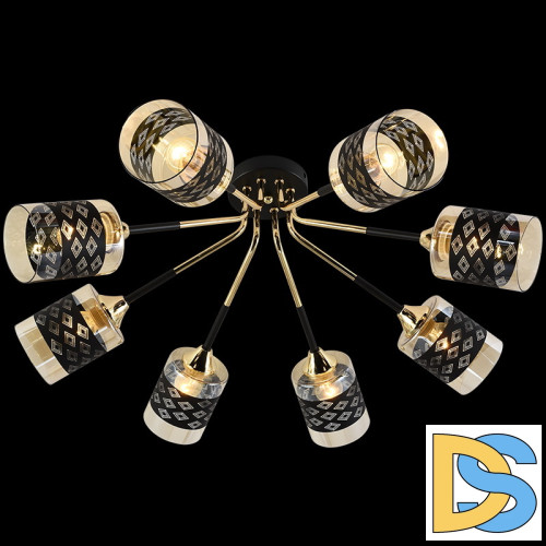 Потолочная люстра Reluce 01355-0.3-08 BK+FGD