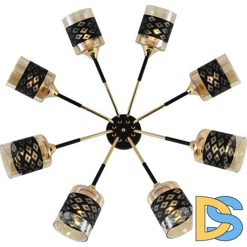 Потолочная люстра Reluce 01355-0.3-08 BK+FGD