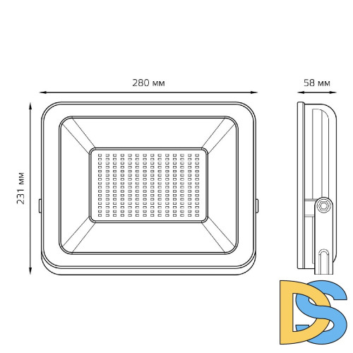 Прожектор Gauss Elementary 613100150P