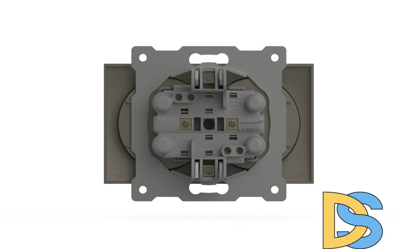 Розетка двухместная без заземления ELBI Zena Vega 609-011400-908