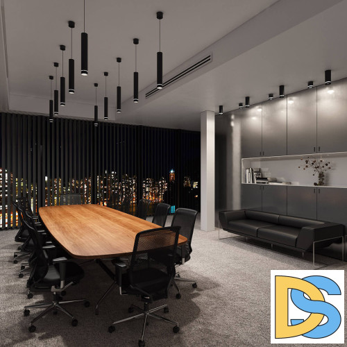 Подвесной светодиодный светильник Elektrostandard DLR023 12W 4200K черный матовый 4690389119729