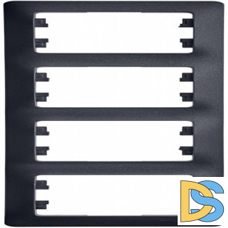 Рамка 4-ая (четверная), Антрацит, серия Glossa, Schneider Electric