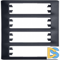 Рамка 4-ая (четверная), Антрацит, серия Glossa, Schneider Electric