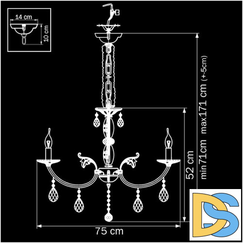 Подвесная люстра Osgona Stregaro 694082