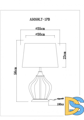 Настольная лампа ARTE Lamp A5059LT-1PB