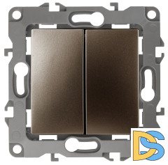 Выключатель двойной Эра 12-1104-13 Б0019288