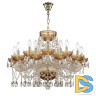 Подвесная люстра Bohemia Ivele Crystal 5413/10+5/240 G Amber/M-1G