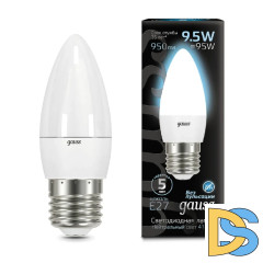 Лампа светодиодная Gauss E27 9.5W 4100K матовая 103102210