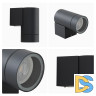 Уличный настенный светильник Apeyron Graphite 11-118