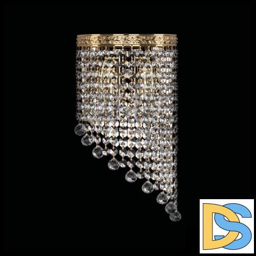 Настенный светильник Bohemia Ivele Crystal 83401BR/18IV-34 G Balls