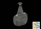 Люстра на штанге Bohemia Ivele Crystal 19283/H1/80IV Ni