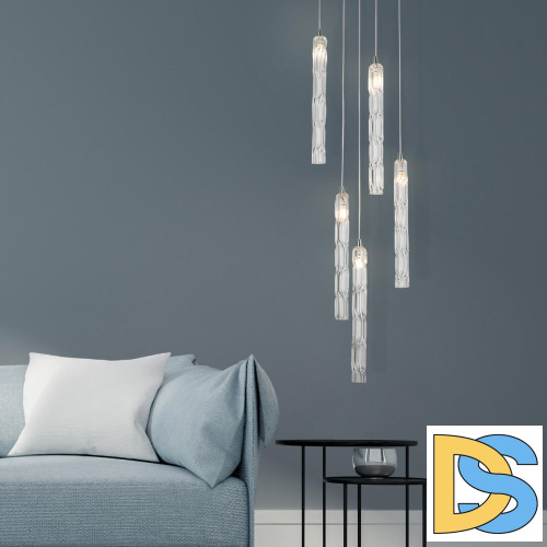 Подвесной светильник Eurosvet Lynn 50381/5 хром