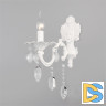 Бра Eurosvet 10108/1 белый/прозрачный хрусталь Strotskis