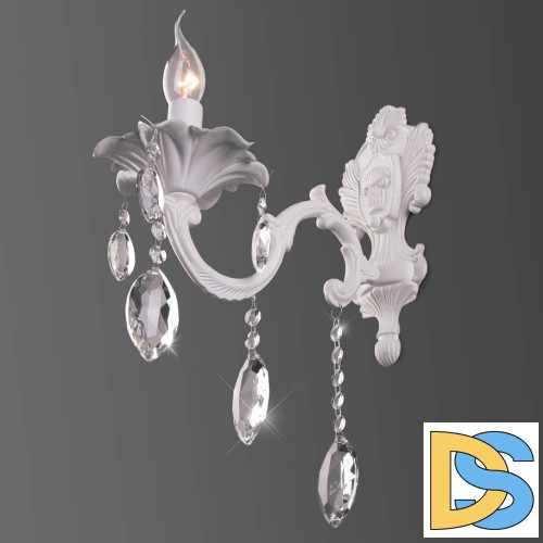 Бра Eurosvet 10108/1 белый/прозрачный хрусталь Strotskis