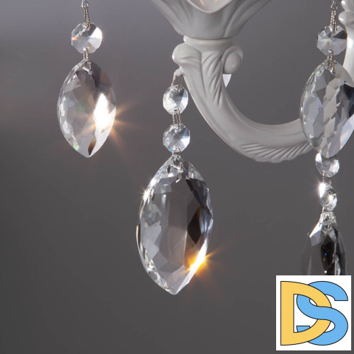 Бра Eurosvet 10108/1 белый/прозрачный хрусталь Strotskis