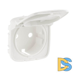 Лицевая панель Legrand Valena Allure розетки с/з с крышкой жемчуг 754849