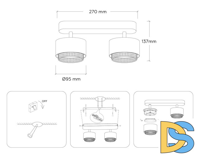 Спот Ambrella Light Techno family TN71285