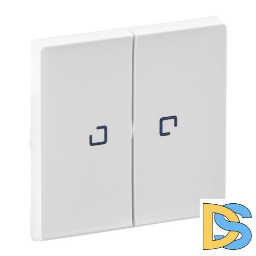 Лицевая панель Legrand Valena Life выключателя двухклавишного с подсветкой белая 755220