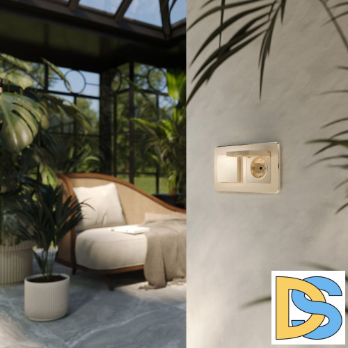 Розетка с защитной крышкой Werkel 4690389212871 W1171211 a069581