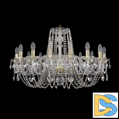 Подвесная люстра Bohemia Ivele Crystal 1402/16/300 G