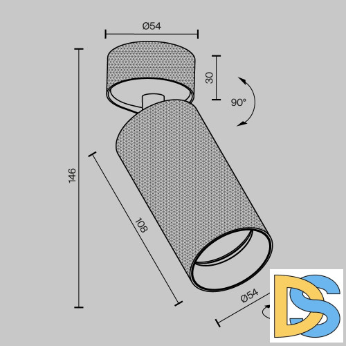 Накладной спот Maytoni Artisan C082CL-01-GU10-B