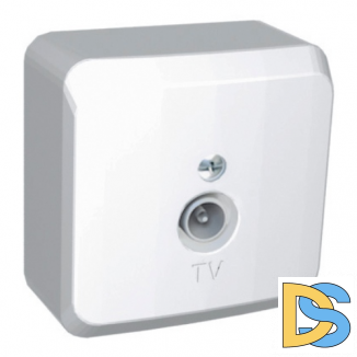 Розетка Этюд TV белая