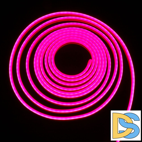 Светодиодная лента Uniel ULS-N11-2835-120LED/m-8mm-IP67-DC24V-10W/m-15M-PURPLE катушка в герметичной упаковке