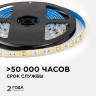 Светодиодная влагозащищенная лента Apeyron 12В 5050 14,4Вт/м 3000К 12Лм/чип 5м IP65 LSE-273