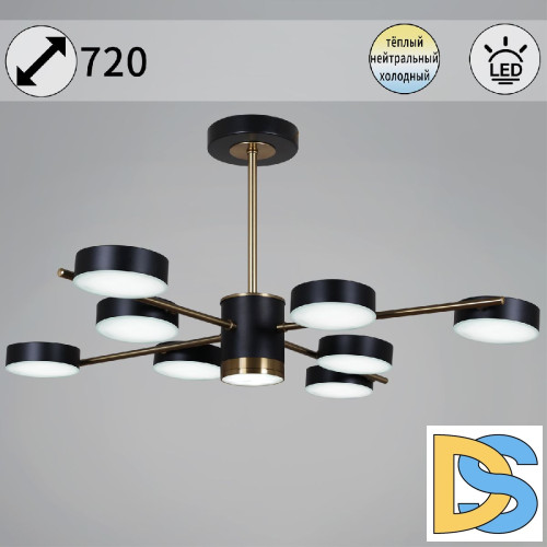 Люстра на штанге Reluce 06369-0.3-08 COP+BK