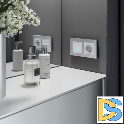 Сенсорный выключатель двухклавишный с подсветкой Werkel 4690389179556 W4520001