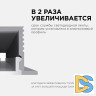 Профиль П-образный встраиваемый Apeyron ширина ленты до 5мм (рассеиватель, заглушки - 2шт, крепеж - 4шт) 08-39