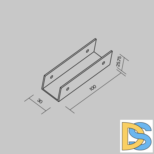 Коннектор прямой для профиля Maytoni Elasity O-TR001-SC180