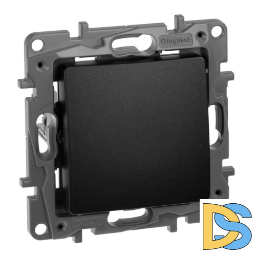 Выключатель одноклавишный Legrand Etika 10A 250V антрацит 672601