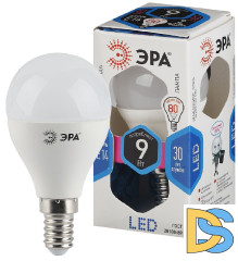 Лампа светодиодная Эра E14 9W 4000K LED P45-9W-840-E14 Б0029042