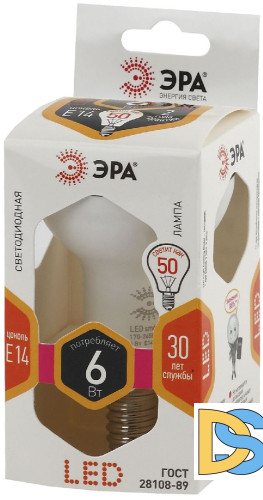 Лампа светодиодная Эра E14 6W 2700K LED R50-6W-827-E14 Б0028489