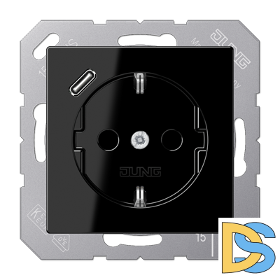 Розетка 2K+З USB Typ C Jung A1520-18CSW