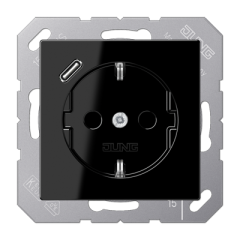 Розетка 2K+З USB Typ C Jung A1520-18CSW