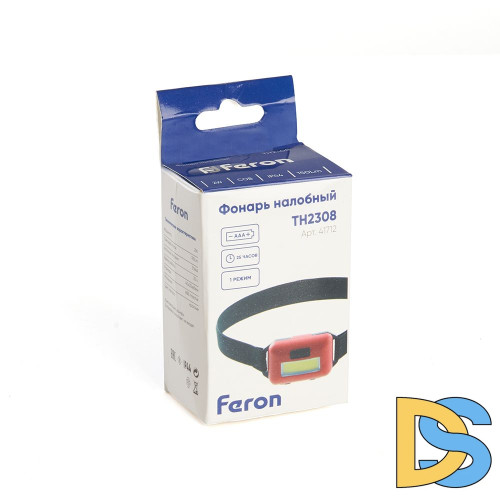 Фонарь налобный Feron Эконом TH2308 на батарейках 41712